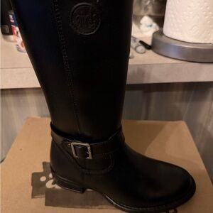 Andrea Black Riding Boots for girls